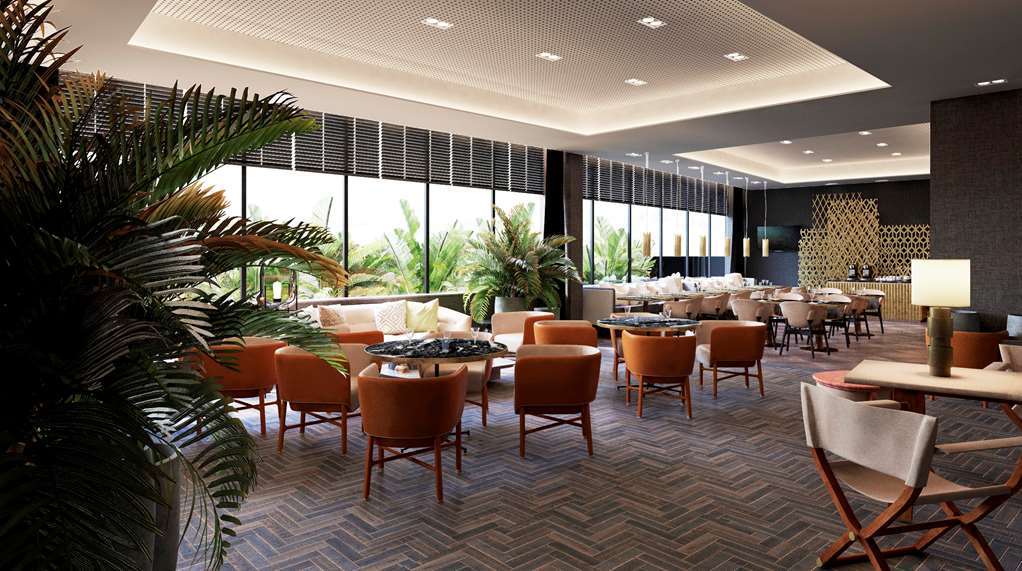Hilton Tanger City Center Étterem fotó The interior of the restaurant